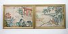 (2) LATE 19TH C. CHINESE WATERCOLORS ON SILK, FRAMED