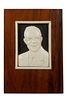 1950S CHINESE CARVED PORTRAIT OF US PRESIDENT EISENHOWER