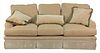 Councill Upholstered Sofa and Pillows, height 37 inches, length 90 inches.