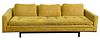 Mid-century Upholstered Sofa, attributed to Edward Wormley for Dunbar, length 90 inches, height 26 inches.