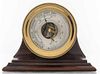 Chelsea Ship Bell Barometer On Mahogany Stand