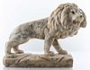 Carved Marble Sculpture Of A Lion