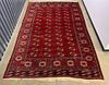 Persian Red Geometric Carpet, 12 x 8