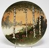 Art Nouveau Ceramic Landscape Plate