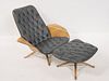 Midcentury Plycraft Lounge Chair & Ottoman