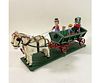 Folk Art Carved Horse and Wagon