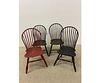 Four Bow Back Windsor Chairs
