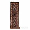South Caucasian Long Rug, c. 1860, 13 ft. 5 in. x 3 ft. 6 in.