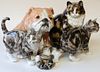 Six English Winstanley Porcelain Animals