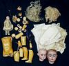 Disassembled Dolls and Clothing