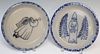 Two Eldreth Pottery Pie Dishes