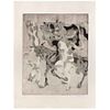 FRANCISCO TOLEDO, Untitled, Signed, Etching, aquatint and dry point 9 / 25, 9.6 x 7.6" (24.5 x 19.5 cm)