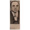 UNIDENTIFIED PHOTOGRAPHER, Al Capone, Unsigned, Vintage print, 9.6 x 3.3" (24.5 x 8.5 cm)