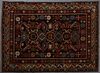 Semi-Antique Azerbaijan Caucasian Kazak Carpet, 5' x 6' 9.