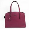 Coach Metallic Interior Charlie Carryall 38616 Women's Leather Handbag,Shoulder Bag Purple BF529139