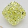 4.32 ct, Natural Fancy Intense Yellow Even Color, VS2, Cushion cut Diamond (GIA Graded), Unmounted, Appraised Value: $203,000 