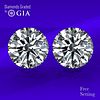 5.40 carat diamond pair Round cut Diamond GIA Graded 1) 2.70 ct, Color D, VVS1 2) 2.70 ct, Color D, VVS2. Unmounted. Appraised Value: $285,200 