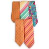 (5 Pcs) Hermes Silk Necktie Group