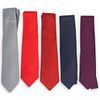 (5 Pcs) Hermes Silk Necktie Group - Solid Colors