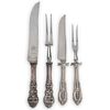 (4Pc) Sterling Silver Norwegian Carving Set