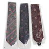 (3 Pcs) Harvard Shield Silk Necktie Grouping