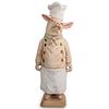 French Ceramic Kitchen Pig Statue