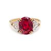 AN IMPORTANT BURMESE RUBY AND DIAMOND RING