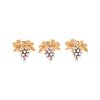 BUCCELLATI, COLLECTION OF TRICOLOR GOLD EARCLIPS