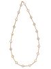 VAN CLEEF & ARPELS, YELLOW GOLD AND MOTHER-OF-PEARL 'ALHAMBRA' NECKLACE