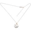 NECKLACE AND PENDANT WITH DIAMONDS IN 18K PINK AND WHITE GOLD, DAMIANI  5 brilliant cut diamonds ~0.03 ct