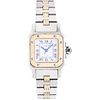CARTIER SANTOS LADY WATCH IN STEEL AND 18K YELLOW GOLD Movement: automatic