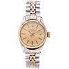 ROLEX OYSTER PERPETUAL DATE LADY WATCH IN STEEL AND 14K YELLOW GOLD REF. 6917  Movement: automatic