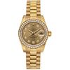ROLEX OYSTER PERPETUAL DATEJUST LADY WATCH WITH DIAMONDS IN 18K YELLOW GOLD REF. 179138,CA. 2001 Movement: automatic Weight:103.6g