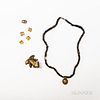 Pre-Columbian Tairona Bead Necklace with Gold Pendant