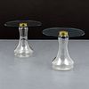 Pair of End Tables, Manner of Fontana Arte