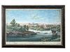 Two hand coloured engravings of York and Fontainebleau by Carrington Bowles, 27 x 42cm; together wit