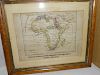 Africa, pen and ink map with hand colouring by Richard Dickinson Noble, Southwell, Nottingham 1863,