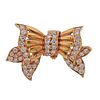 Adler 18k Gold Diamond Bow Brooch Pendant