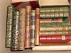 Literature - bindings. Collection of 19th century works, 8vo and 12mo, variously leather bound, incl
