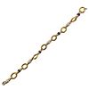 18k Gold Pearl Lapis Link Bracelet