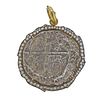 Sylva & Cie 14k Gold Nuestra de Atocha Ancient Coin Diamond Pendant
