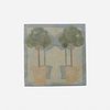 Marblehead Pottery, Trivet tile with trees