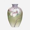 John Dee Wareham for Rookwood Pottery, Iris Glaze vase with magnolias