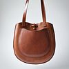 Molded Hobo in Cognac Leather