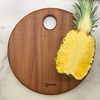 CUSTOM Wood Serving Board-Circle with Hanging Hole