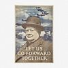 [Posters] [World War II] [Churchill, Winston] "Let us go Forward Together"
