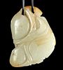 Wearable 19th C. Chinese Qing Nephrite Stone Pendant