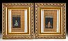 Two 19th C. Framed Islamic Illuminated Manuscript Pages