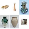 Lot of 6 Vintage Ceramic Pieces, Vases & Pitchers