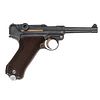 **Mauser S/42 Code 1936 Dated P08 Luger with Holster & (2) Matching Magazines